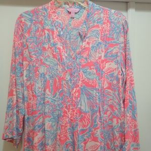 S Lilly Pulitzer Aria tunic top
